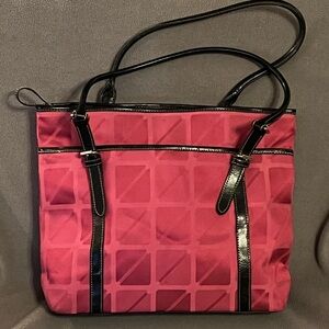 Nine & Co. Pink and Black Tote